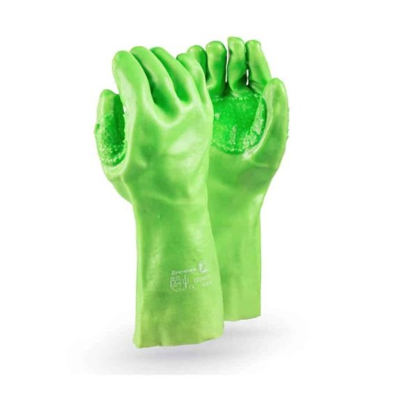 Dromex Glove PVC Lime Cronus Elbow (H/Duty)