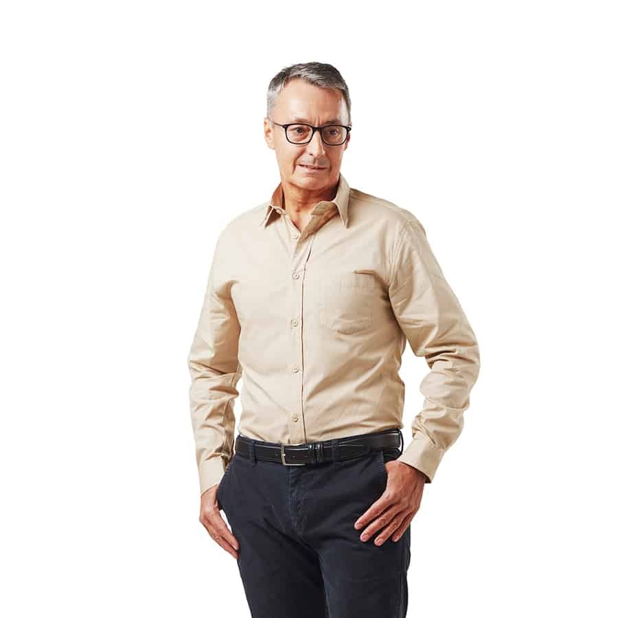 Dromex Formal Shirt Long Sleeve Stone