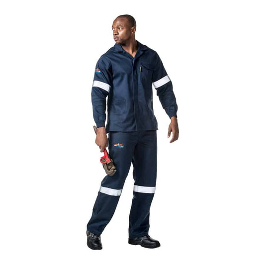 Dromex Conti D59 Flame + Acid Navy Blue Overall