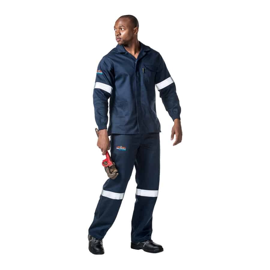 Dromex Conti D59 Flame + Acid Navy Blue Overall
