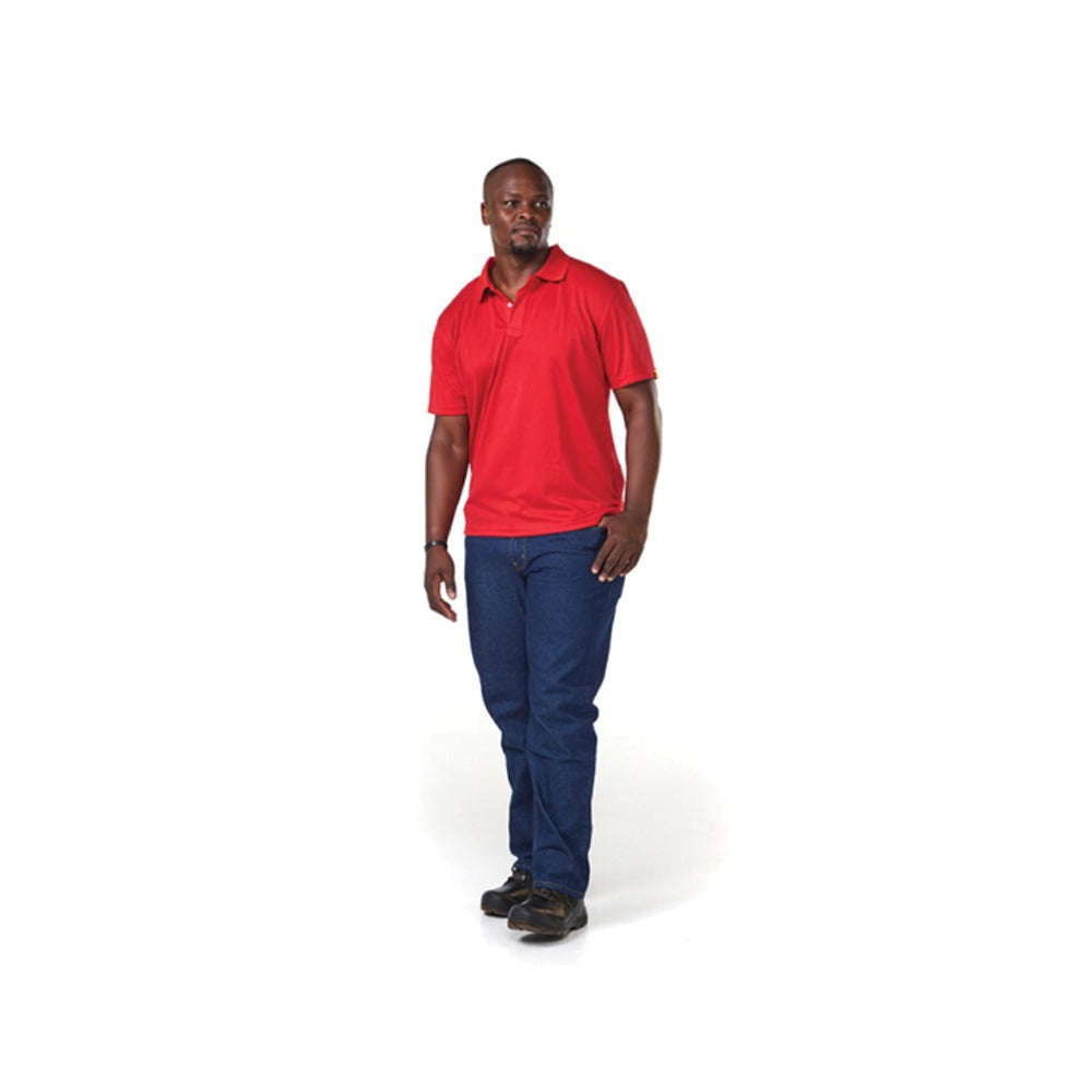 Dromex 100% Polyester Premium Quick Dry Golf Shirt Red