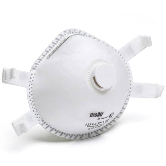 Dromex Dust Mask FFP3 Dro-Air Valved Adjustable Headband 1231(5)