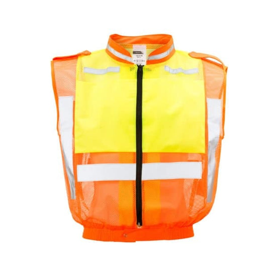 Dromex Reflective Vest Traffic Sleeveless Lime/Orange SA14
