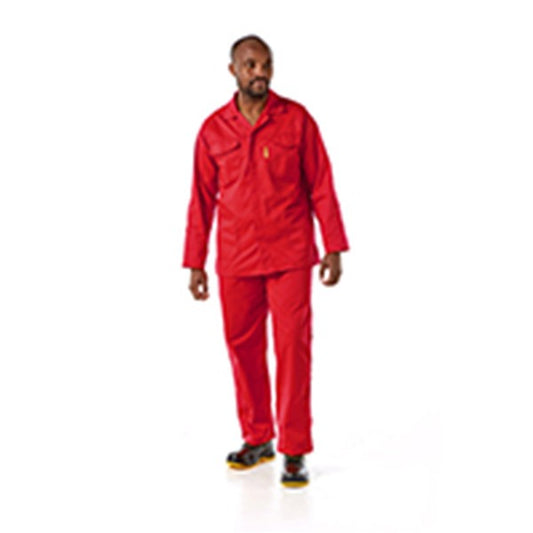 Dromex 65/35 Polycotton HACCP Compliant Conti Pants Red