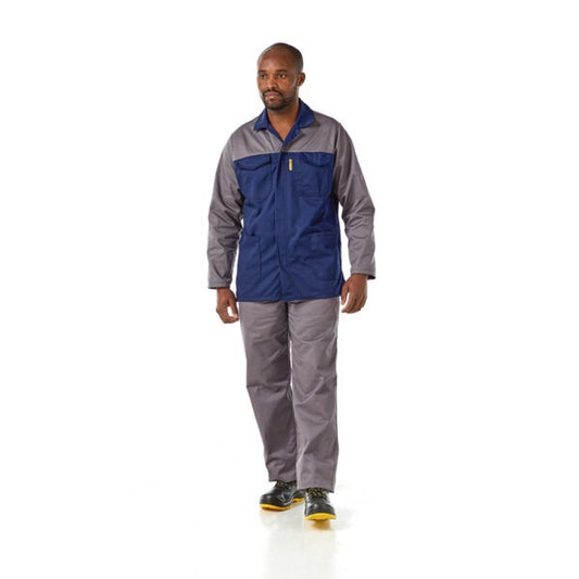 Dromex 65/35 Polycotton Two Tone Conti Jacket Navy + Grey