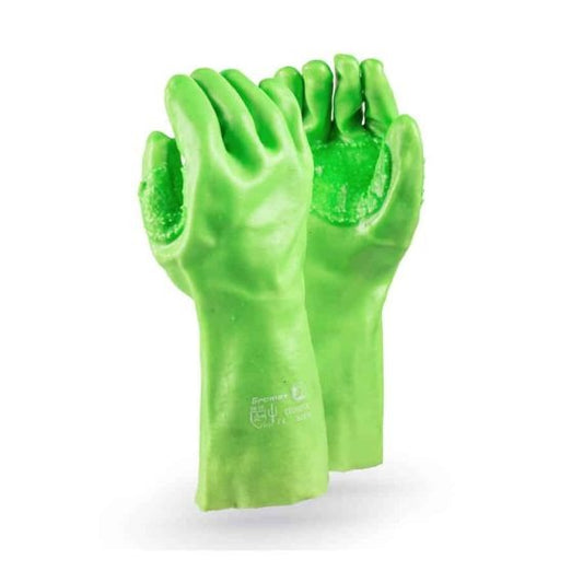 Dromex Glove PVC Lime Cronus Elbow (H/Duty)