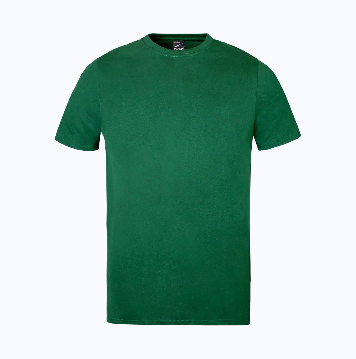 Green t-shirt on a white background