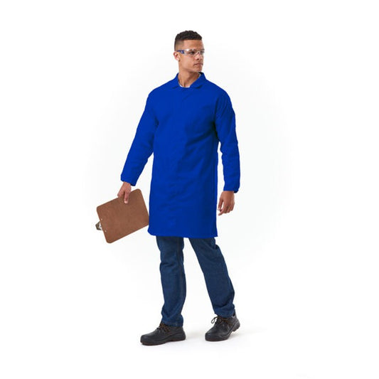 Dromex 65/35 Polycotton HACCP Compliant Dust Coat Royal Blue