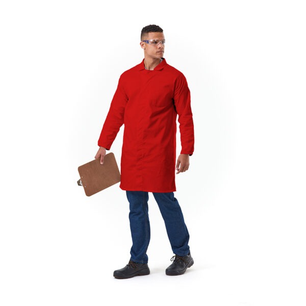 Dromex 65/35 Polycotton HACCP Compliant Dust Coat Red