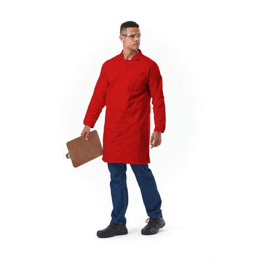 Dromex 65/35 Polycotton HACCP Compliant Dust Coat Red