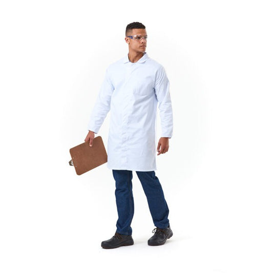Dromex 65/35 Polycotton HACCP Compliant Dust Coat White