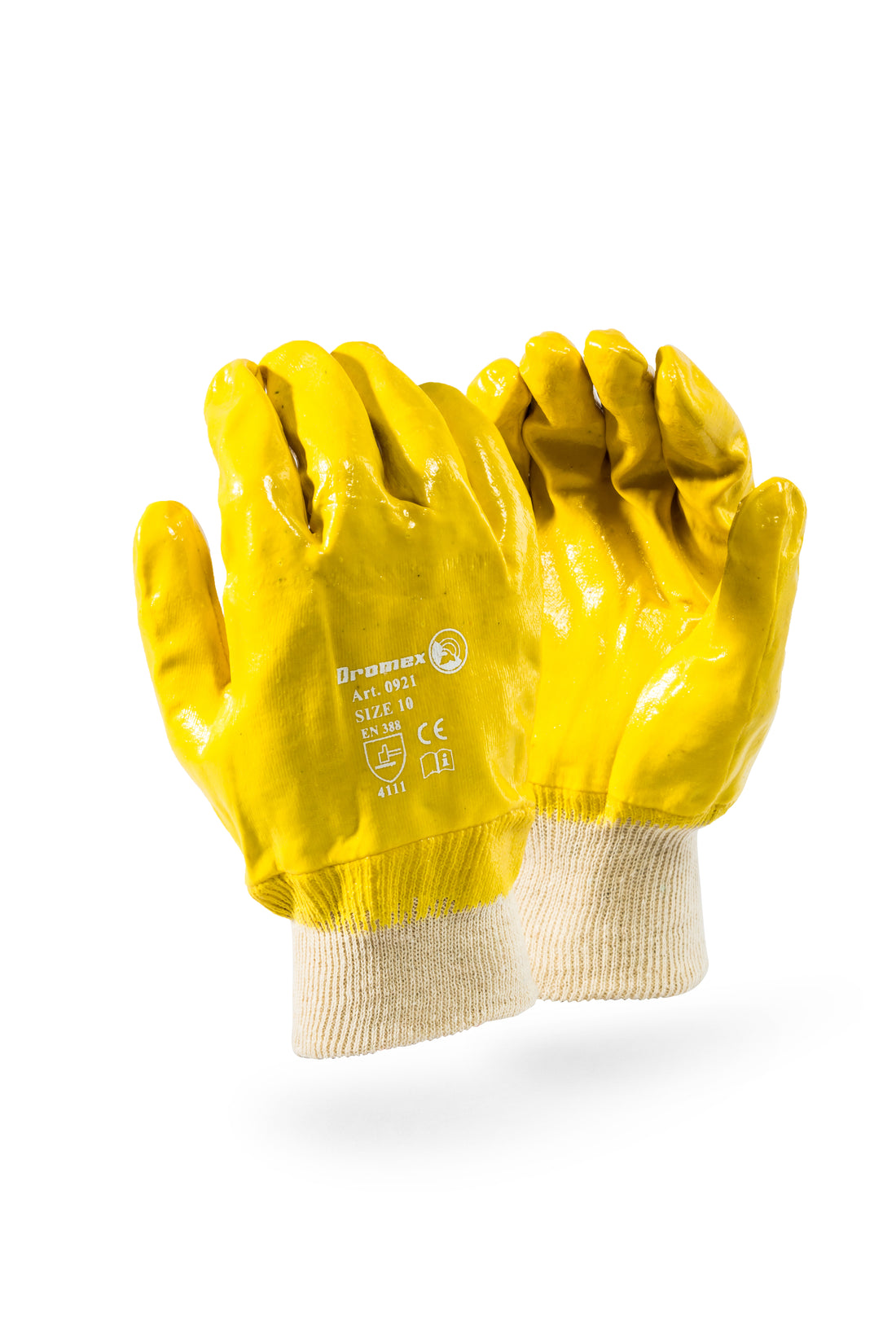 Dromex Glove Yellow Nitrile Full Dip Kw 0921/10