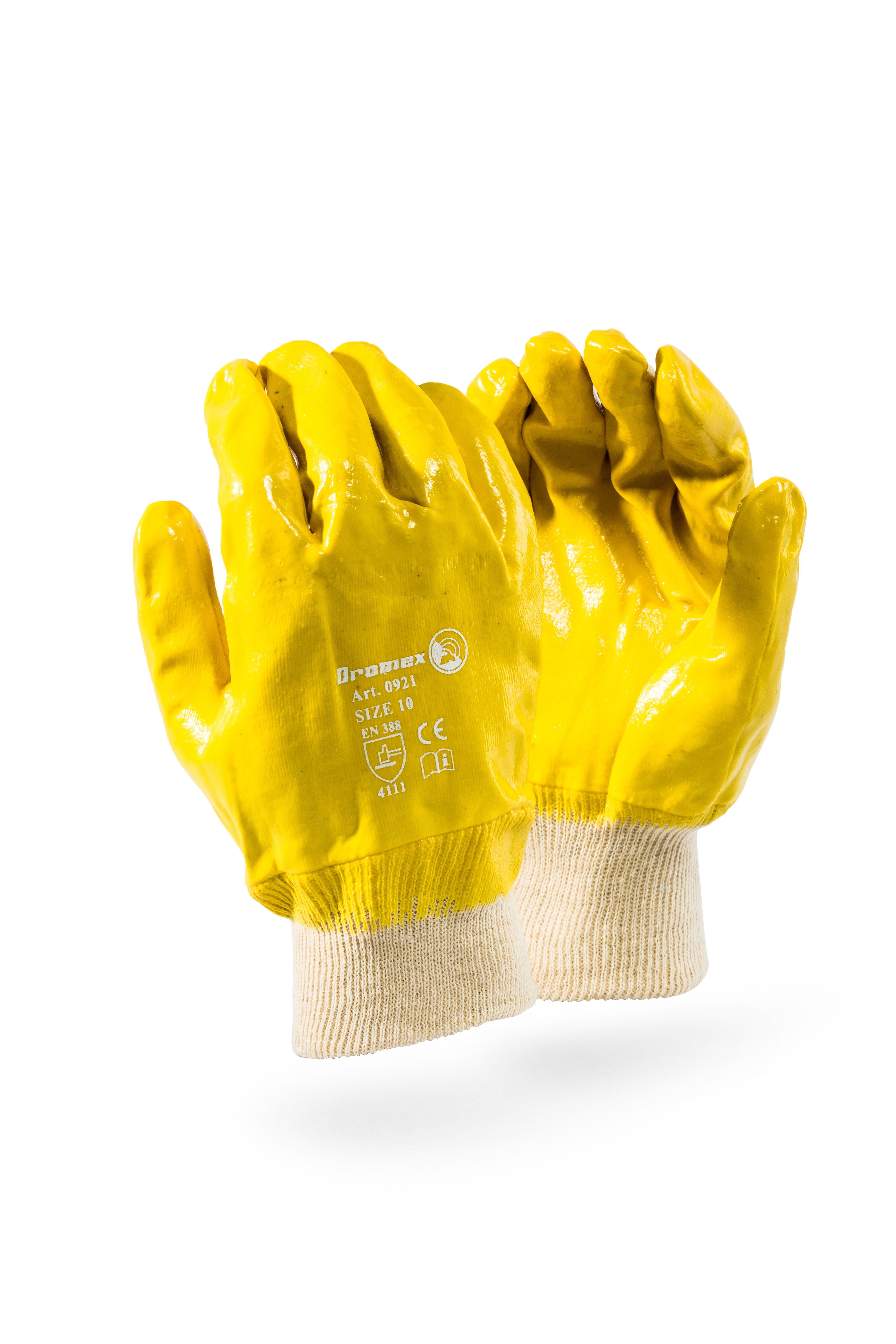 Dromex Glove Yellow Nitrile Full Dip Kw 0921/10