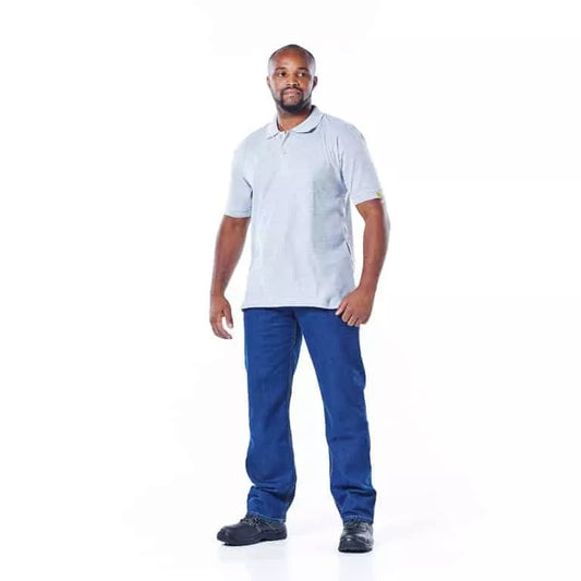 Dromex Pique Knit Golf Shirt Grey
