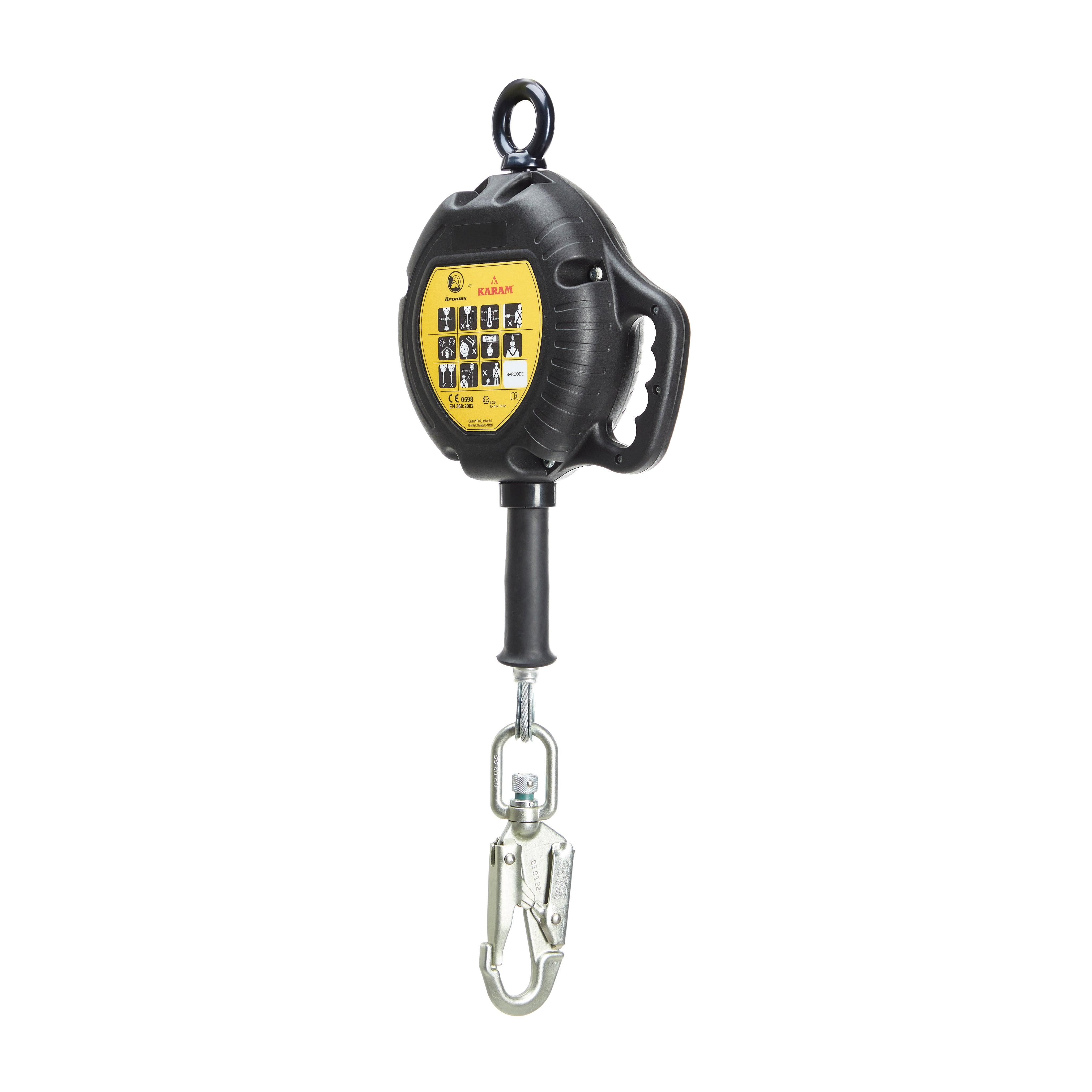 Dromex Retractable Fall Arrester (6m) New Handle Casing DFA-TPGS06