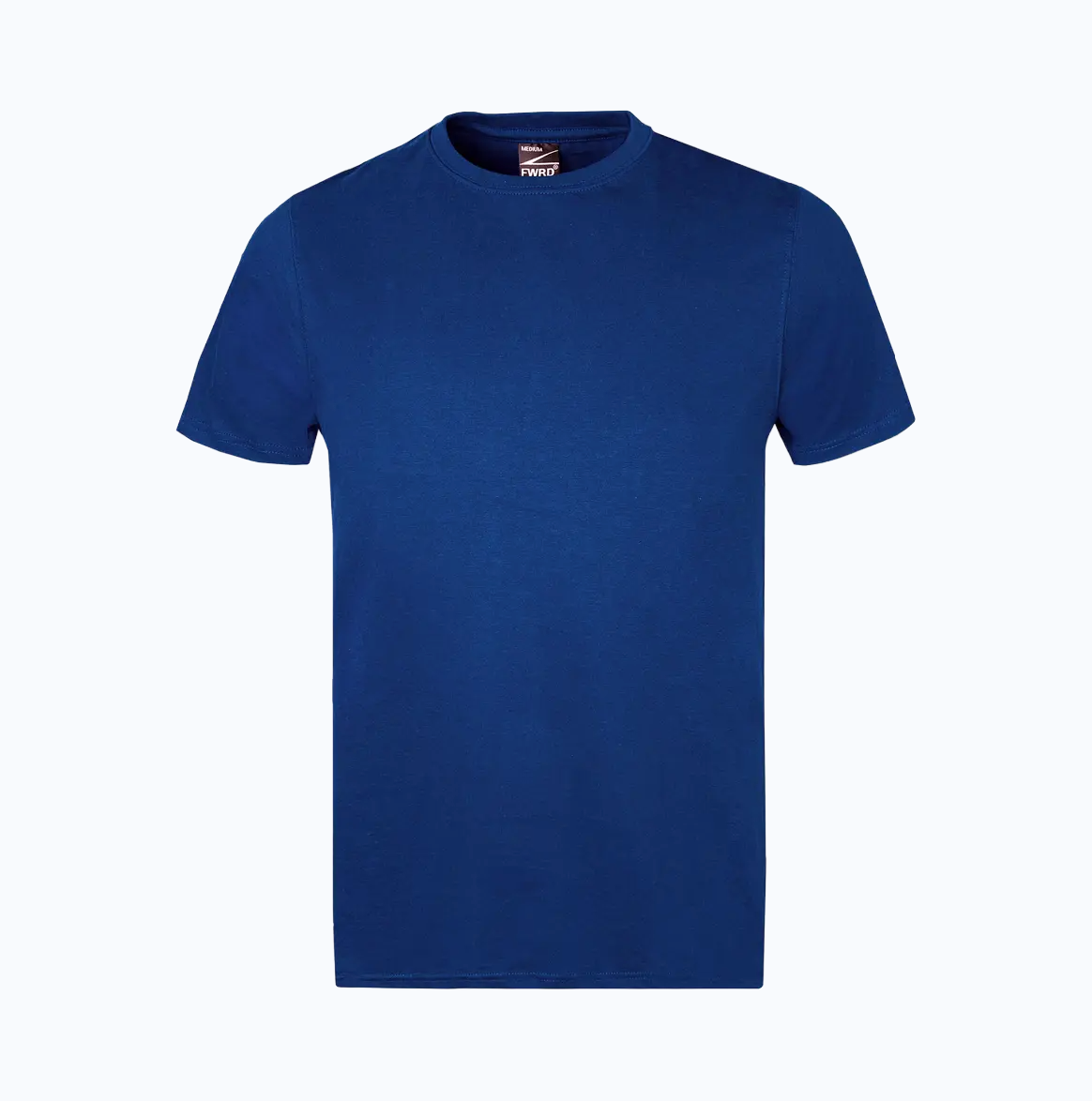 Blue t-shirt on a white background