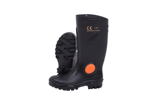 Dromex Gumboot Shosholoza/Stimela Steel Toe Cap Black (ZBBSR)