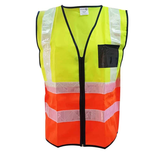 Dromex Reflective Vest 2 Tone Lime & Orange SA2T