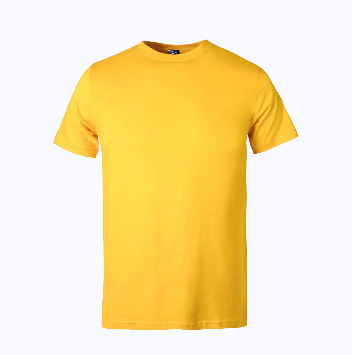 Yellow t-shirt on a white background