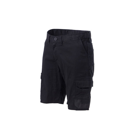Dromex Cotton Stretch Technical Cargo Shorts Black