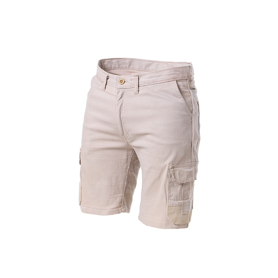 Dromex Cotton Stretch Technical Cargo Shorts Stone