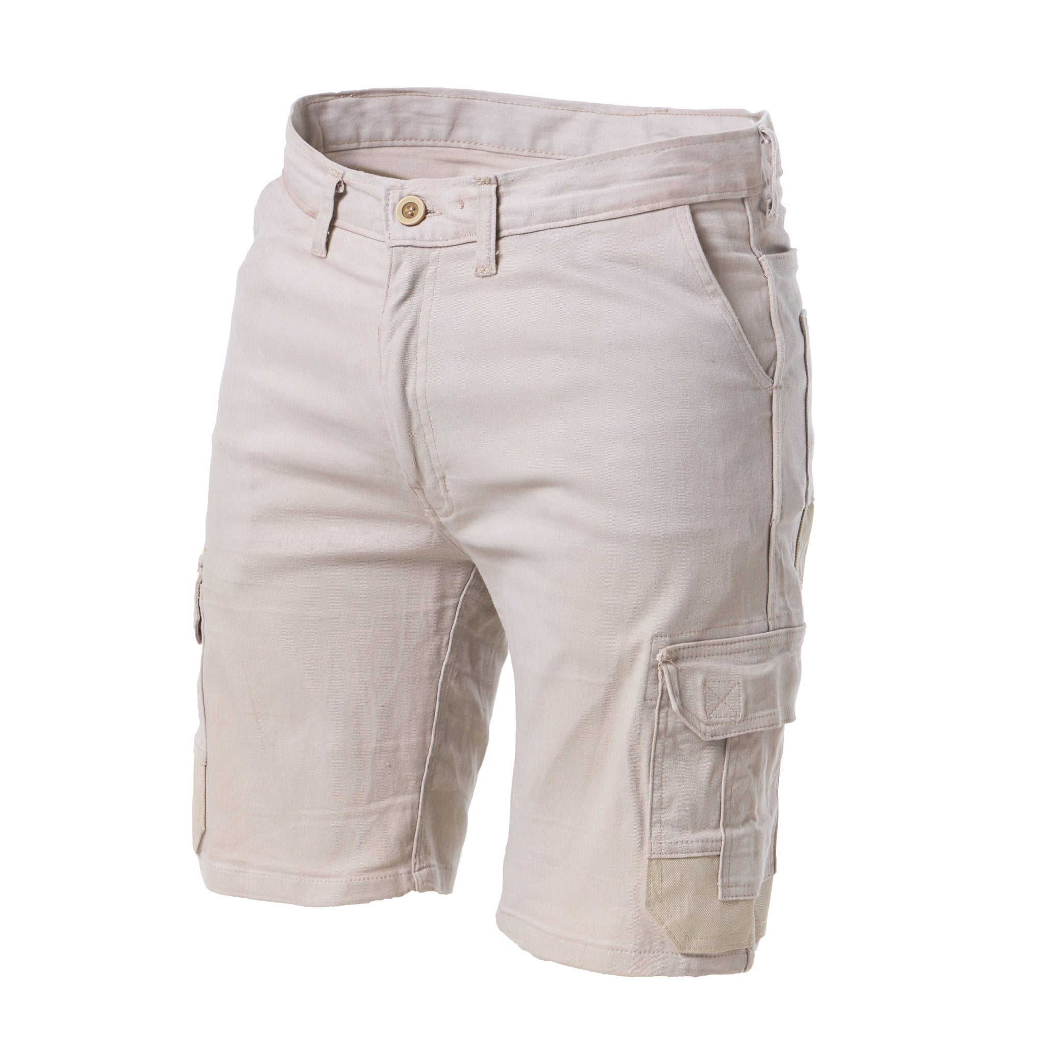 Dromex Cotton Stretch Technical Cargo Shorts Stone