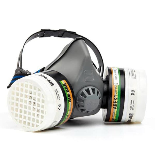Dromex Rubber Double Midimask - Grey DH-202