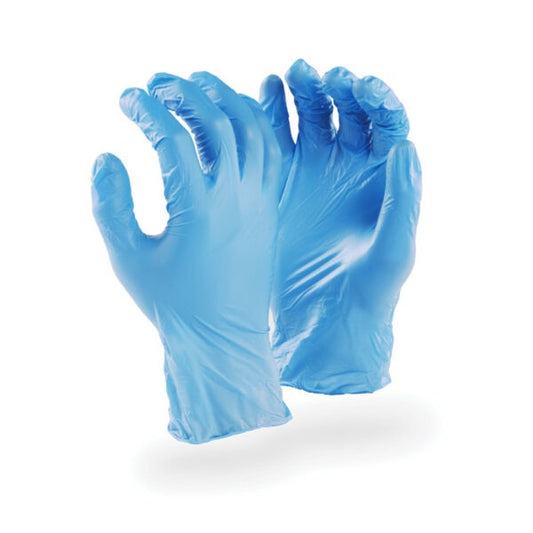 Dromex Glove Blue Nitroshield Nitrile Powder Free Disposable (100)