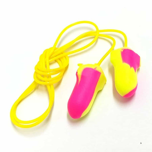 Dromex Ear Plug Fluorescent Dual Colour Foam Corded DR-099C SNR35
