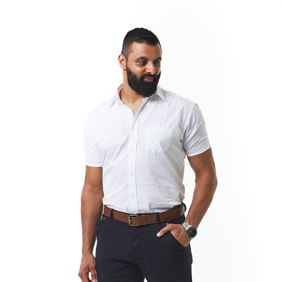 Dromex Formal Shirt Short Sleeve White