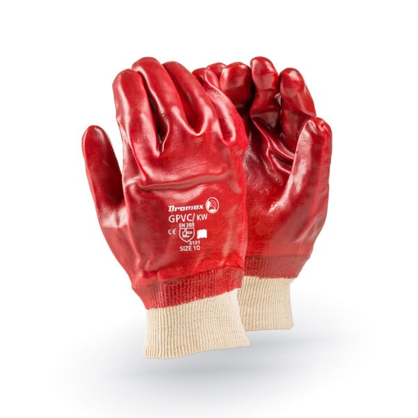 Dromex Glove PVC Red Std Duty GPVC/KW
