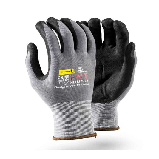 Dromex Glove Nitriflex Palm Coated Half Dip