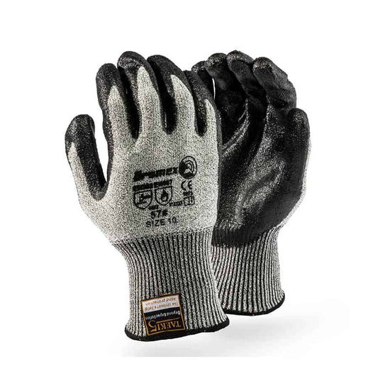 Dromex Taeki5 Black Nitrile Palm Coated Glove #57 (12)
