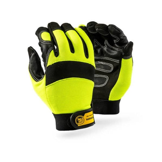 Dromex Glove Mach 5 Impact Black + Yellow