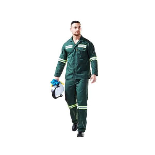 Dromex Conti Suit Poly-Viscose Acid Resistant Bottle Green Jacket