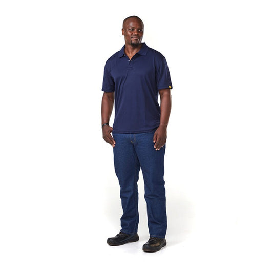 Dromex 100% Polyester Premium Quick Dry Golf Shirt Navy Blue