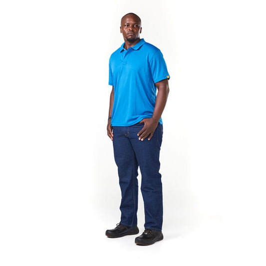 Dromex 100% Polyester Premium Quick Dry Golf Shirt Royal Blue