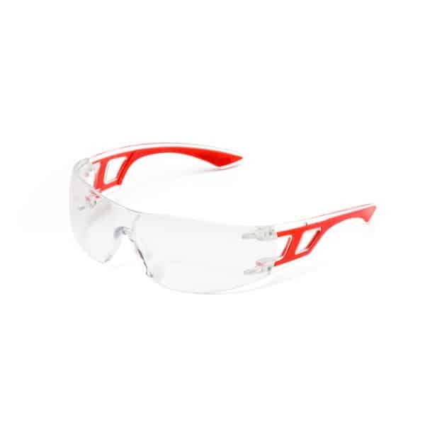 Dromex Sporty Cool Spectacle Clear Anti Scratch & Fog - Red Frame DV-353C-AF-R