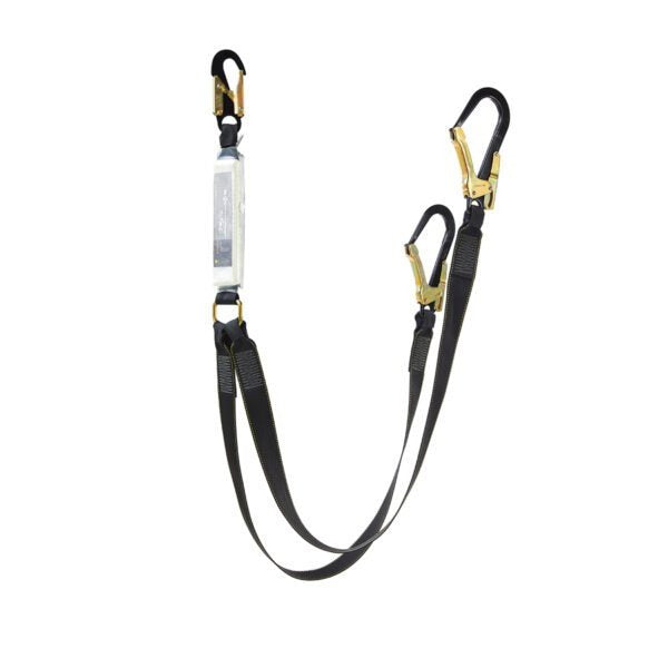 Dromex Energy Absorbing Webbing Double Lanyard 1.75m DFA-PN361N