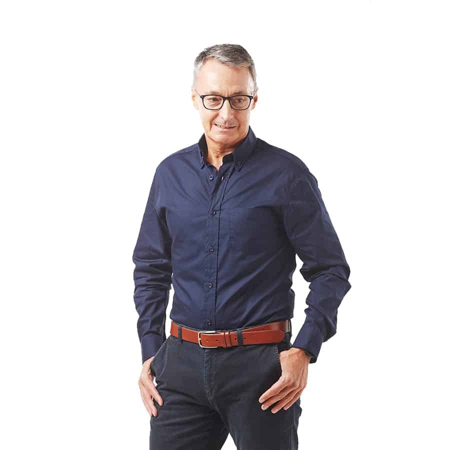 Dromex Formal Shirt Long Sleeve Navy Blue