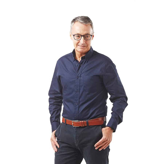 Dromex Formal Shirt Long Sleeve Navy Blue