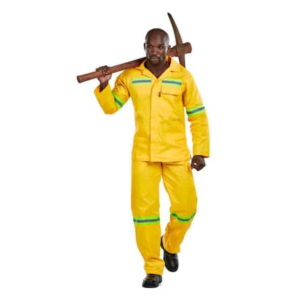 Dromex J54 Anglo Boiler Suit Reflective Yellow