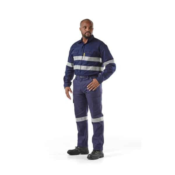 Dromex J54 Cargo Reflective Pants Navy Blue