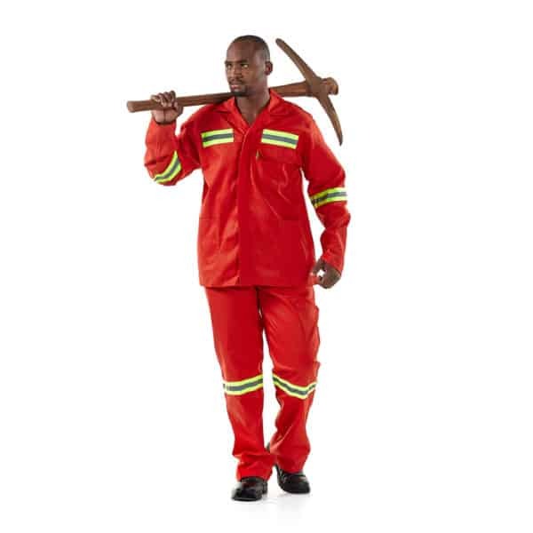 Dromex J54 100% Cotton Anglo Reflective Red Jacket