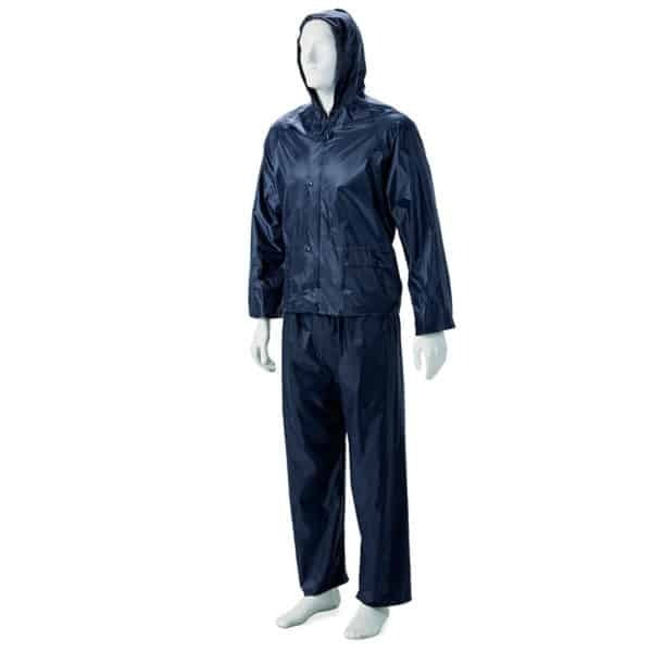 Dromex Rubberised Rain Suit Navy Blue
