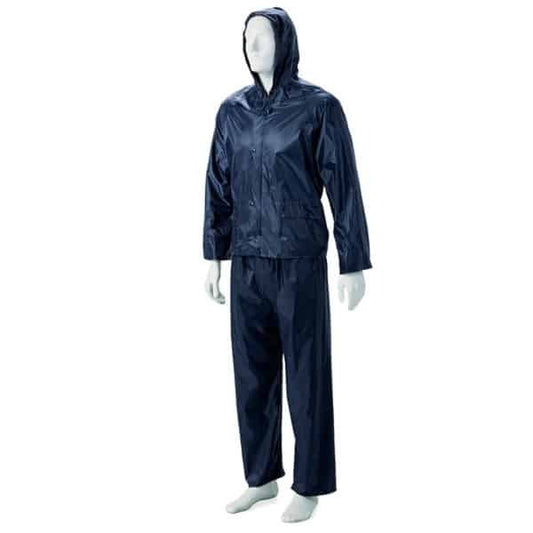 Dromex Rubberised Rain Suit Navy Blue