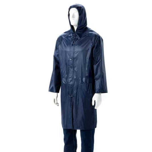 Dromex Rubberised Rain Coat Navy Blue