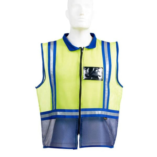 Dromex Reflective Vest 2 Tone Yellow/Blue
