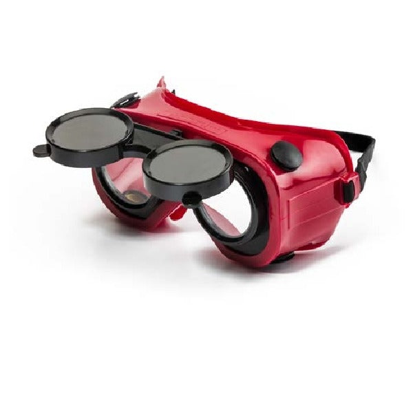 Dromex Red Flip Front Welding Goggle Shade 5 DV-GW5